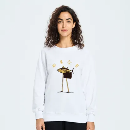 Tokyo-Tiger Unlucky Fish Japanese Sweatshirt