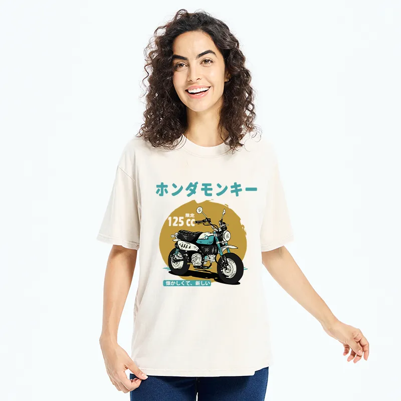 Tokyo-Tiger Honda Motorcycle Japanese Washed T-Shirt