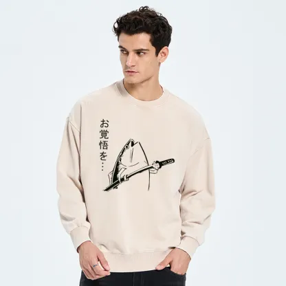 Tokyo-Tiger The Fish With The Knife Japanese Washed Sweatshirt