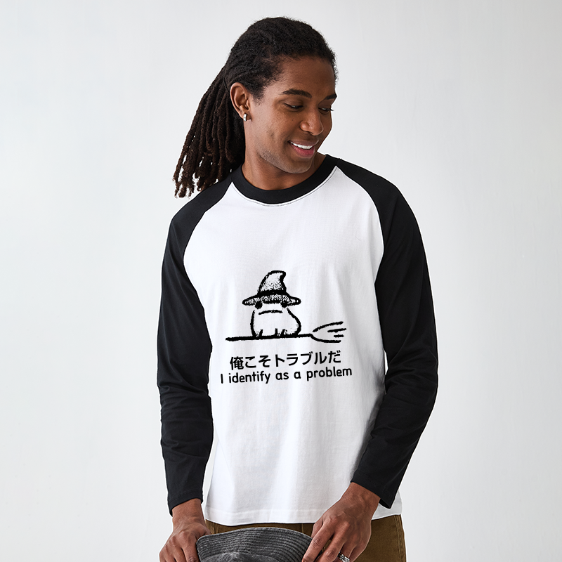 Tokyo-Tiger Mischief Magic Dude Raglan Long Sleeve T-shirt