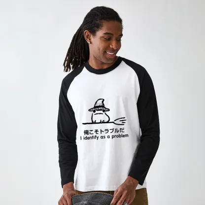 Tokyo-Tiger Mischief Magic Dude Raglan Long Sleeve T-shirt