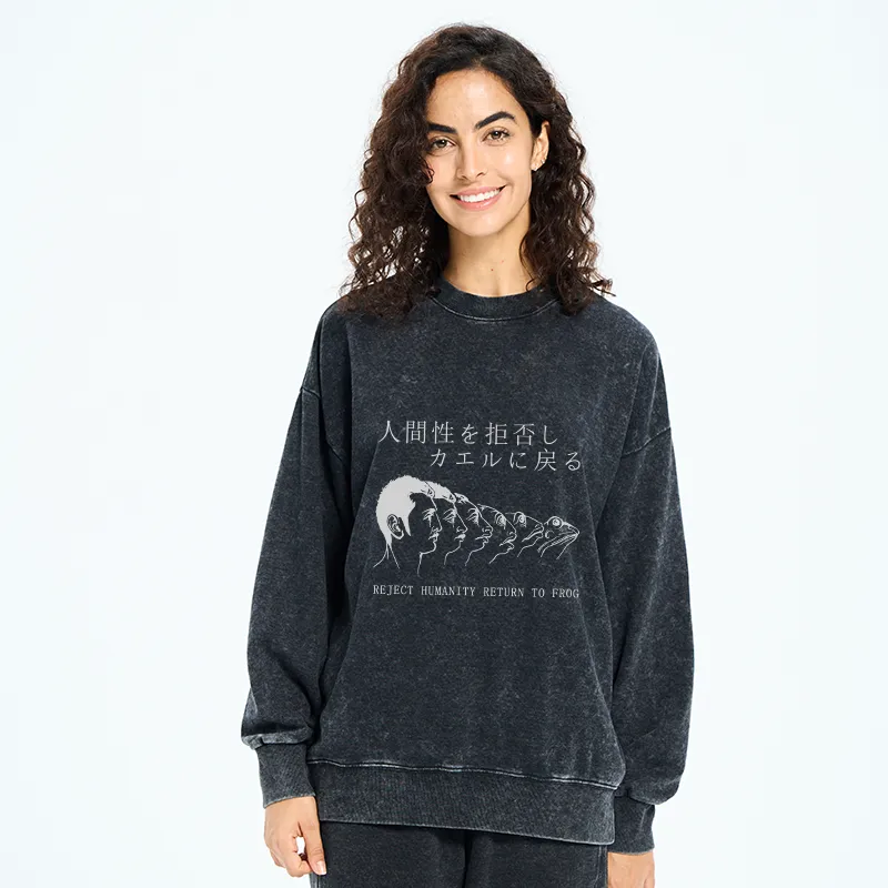 Tokyo-Tiger Return To Frog Washed Sweatshirt