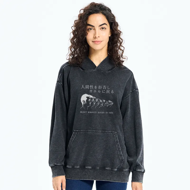 Tokyo-Tiger Return To Frog Washed Hoodie