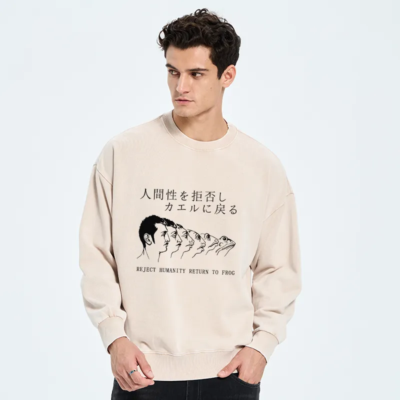 Tokyo-Tiger Return To Frog Washed Sweatshirt