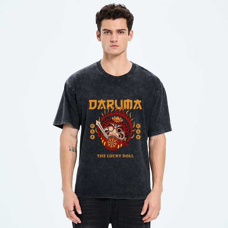 Tokyo-Tiger The Lucky Doll Washed T-Shirt