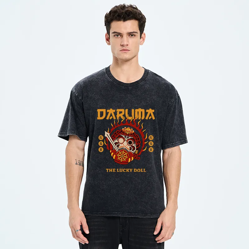 Tokyo-Tiger The Lucky Doll Washed T-Shirt