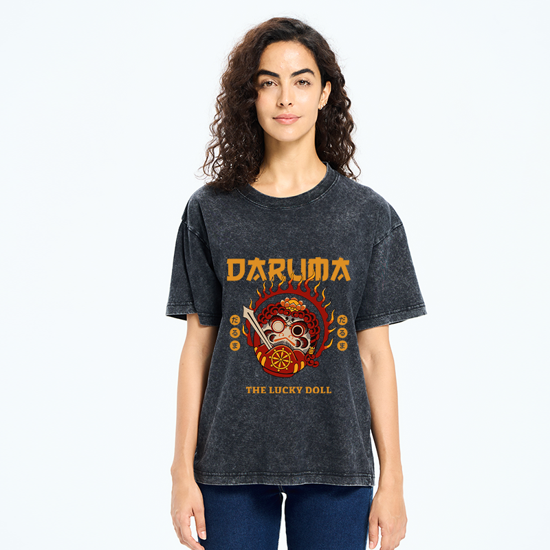 Tokyo-Tiger The Lucky Doll Washed T-Shirt
