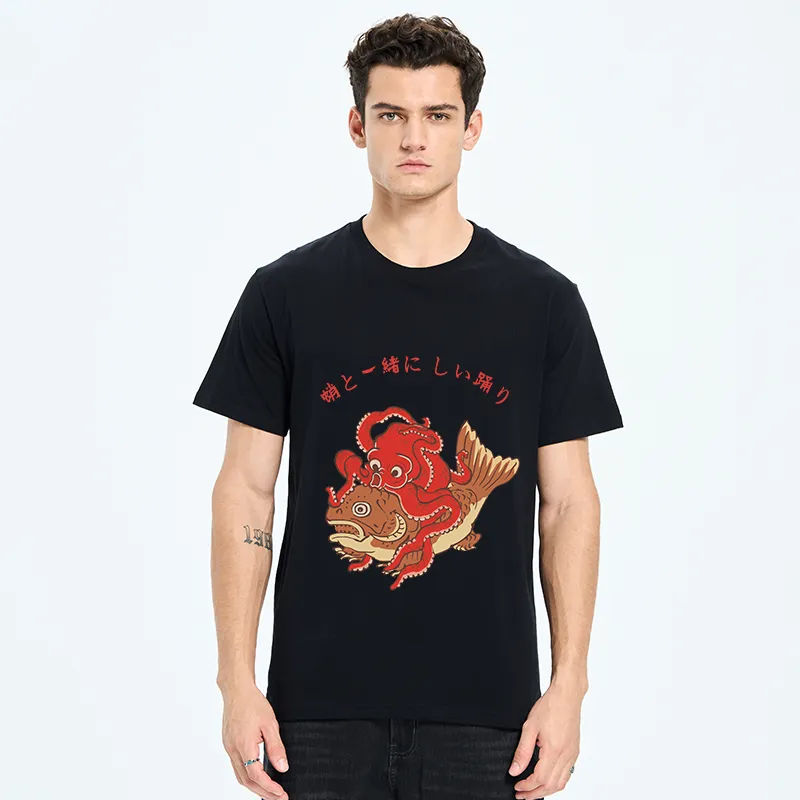 Tokyo-Tiger Octopus And Koi Dance Together Classic T-Shirt