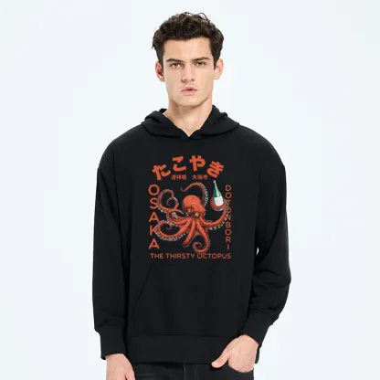 Tokyo-Tiger Octopus Drinks Soju Classic Hoodie