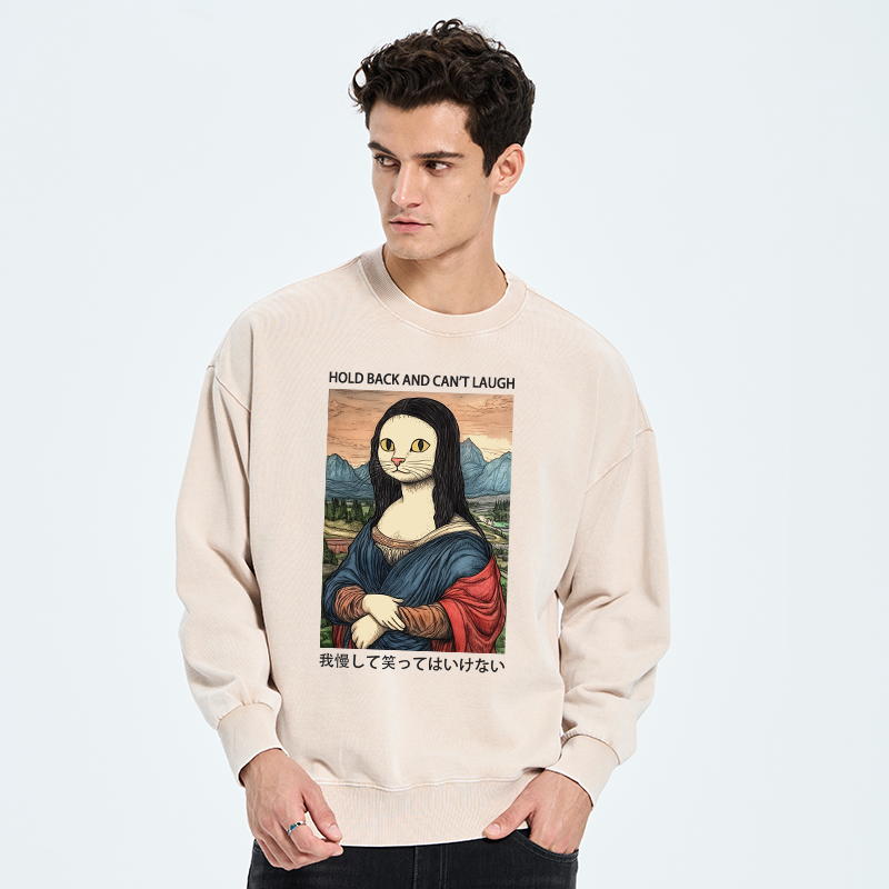 Tokyo-Tiger Hold Back And Can't Laugh Washed Sweatshirt