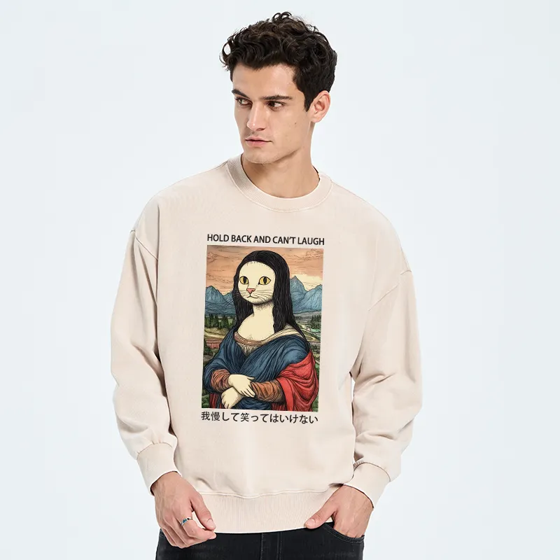 Tokyo-Tiger Hold Back And Can't Laugh Washed Sweatshirt