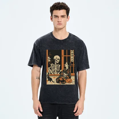 Tokyo-Tiger Love At First Sight Washed T-Shirt