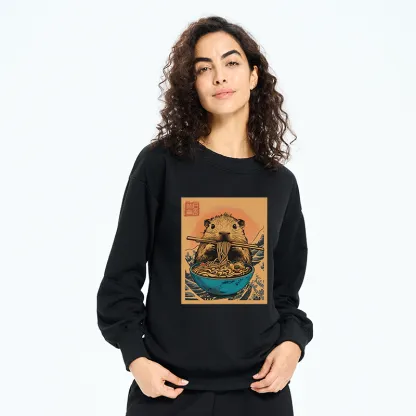 Tokyo-Tiger Opossum Eats Ramen Sweatshirt