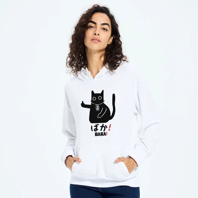 Tokyo-Tiger Japanese Baka Cat Classic Hoodie