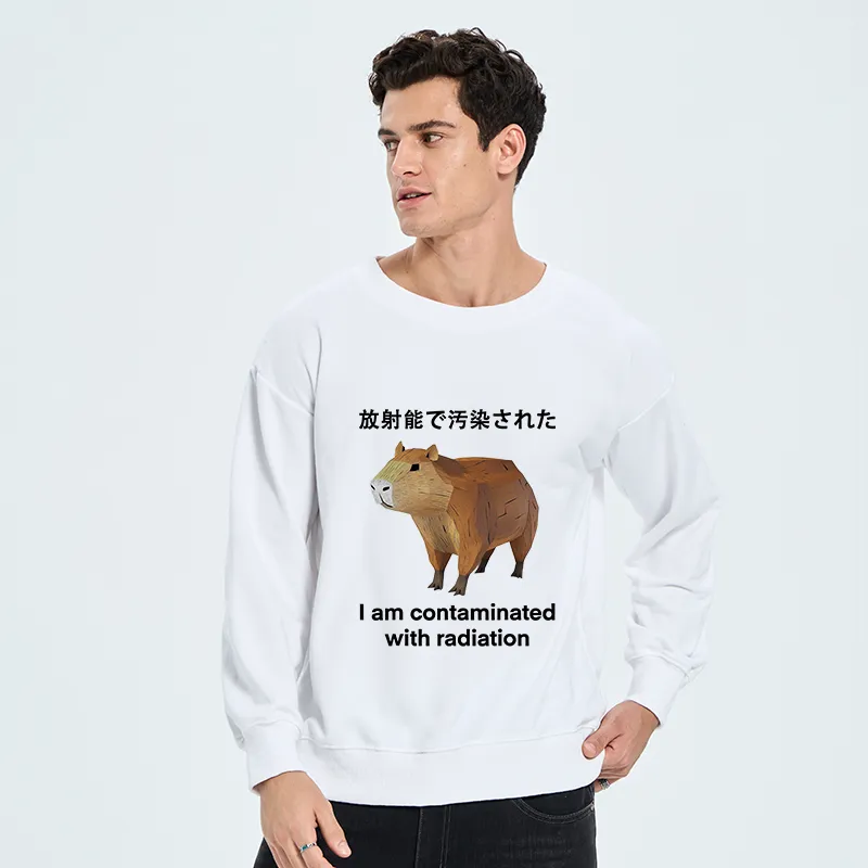 Tokyo-Tiger Capybara Contaminated By Radiation Circle Sweatshirt