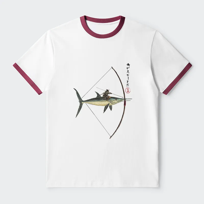 Tokyo-Tiger I Am Speed Contrast Trim T-Shirt