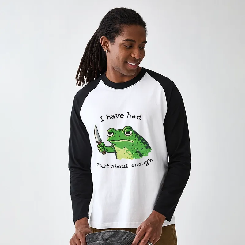 Tokyo-Tiger Impatient Frog Raglan Long Sleeve T-shirt