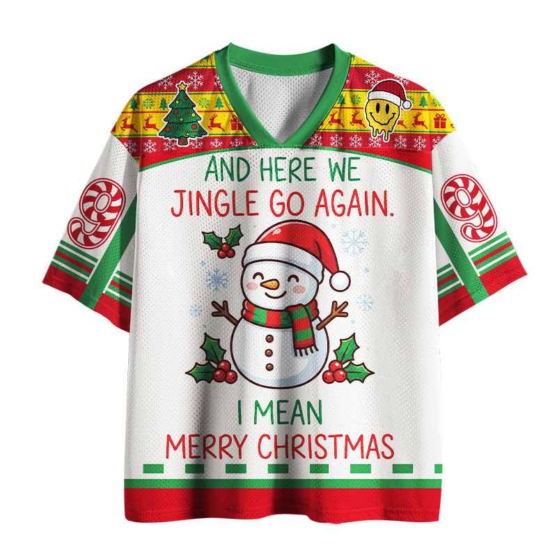 Tokyo-Tiger Candy Cane Number 99 Holiday Mesh Jersey