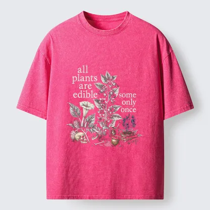 Tokyo‑Tiger Funny Toxic Flora Washed T‑Shirt