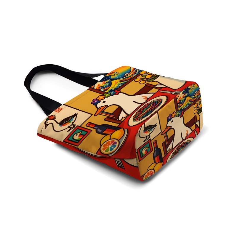 Tokyo-Tiger More Spaghetti Less Upsetti Goose Zipper Tote Bag