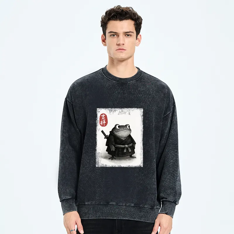 Tokyo-Tiger Blade of the Frog: A Samurai's Tale Washed Sweatshirt