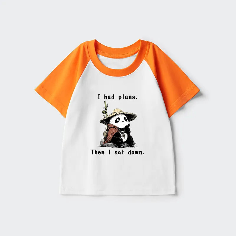 Tokyo-Tiger The Maybe Later Panda Kids Raglan T-shirt