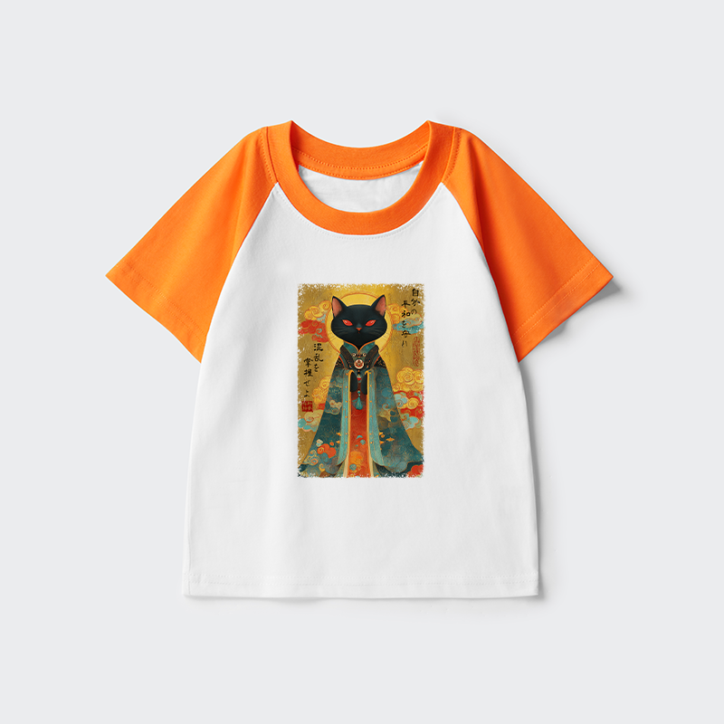 Tokyo-Tiger Master Your Chaos, Protect Your Peace Kids Raglan T-shirt