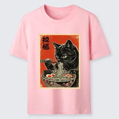 Tokyo-Tiger Japanese Ramen Cat Art Classic T-Shirt