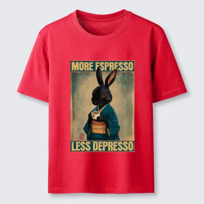 Tokyo-Tiger More Espresso Less Depresso Rabbit Classic T-Shirt