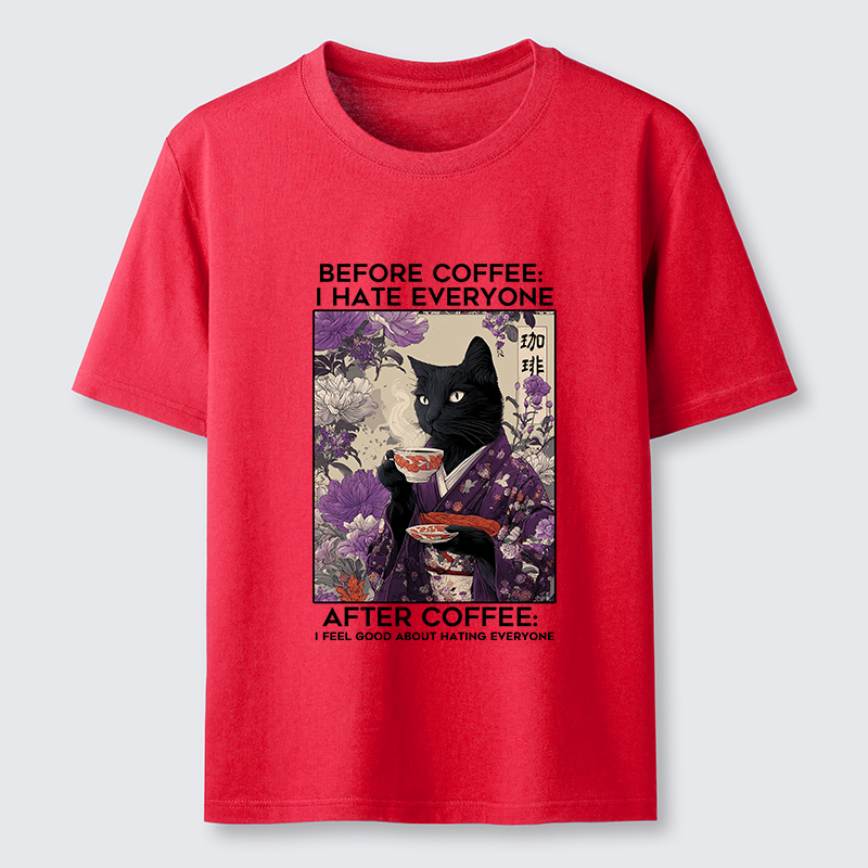 Tokyo-Tiger Coffee First, Humans Later Classic T-Shirt