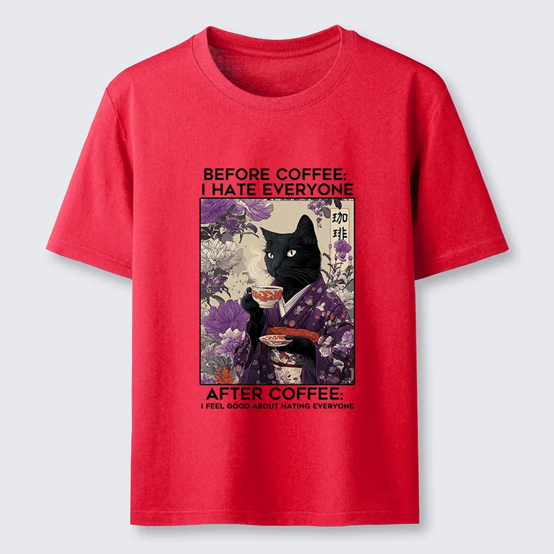 Tokyo-Tiger Coffee First, Humans Later Classic T-Shirt