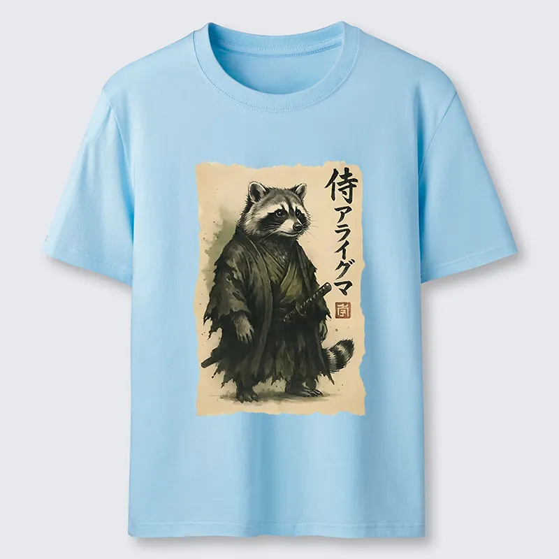 Tokyo-Tiger Japanese Samurai Raccoon Art Classic T-Shirt