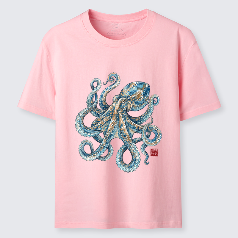 Tokyo-Tiger Ocean Octopus Art Classic T-Shirt