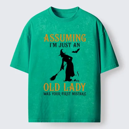 Tokyo‑Tiger Witch Attitude Meme Washed T‑Shirt