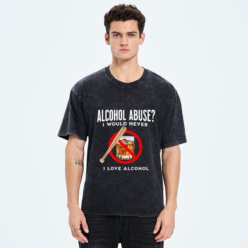 Tokyo-Tiger Funny Alcohol Joke Washed T-Shirt