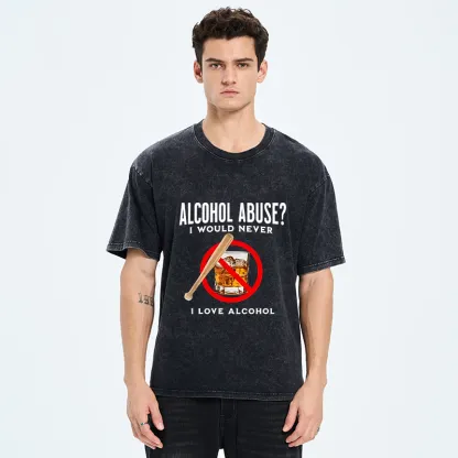 Tokyo-Tiger Funny Alcohol Joke Washed T-Shirt