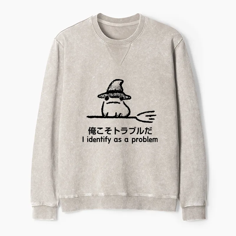 Tokyo-Tiger Mischief Magic Dude Washed Terry Sweatshirt