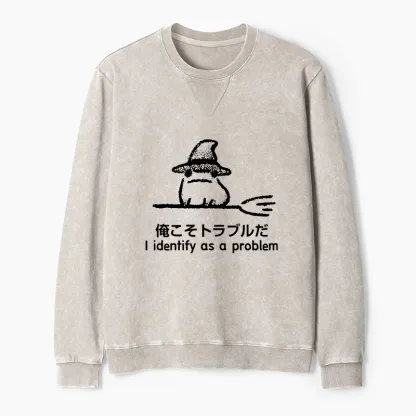 Tokyo-Tiger Mischief Magic Dude Washed Terry Sweatshirt
