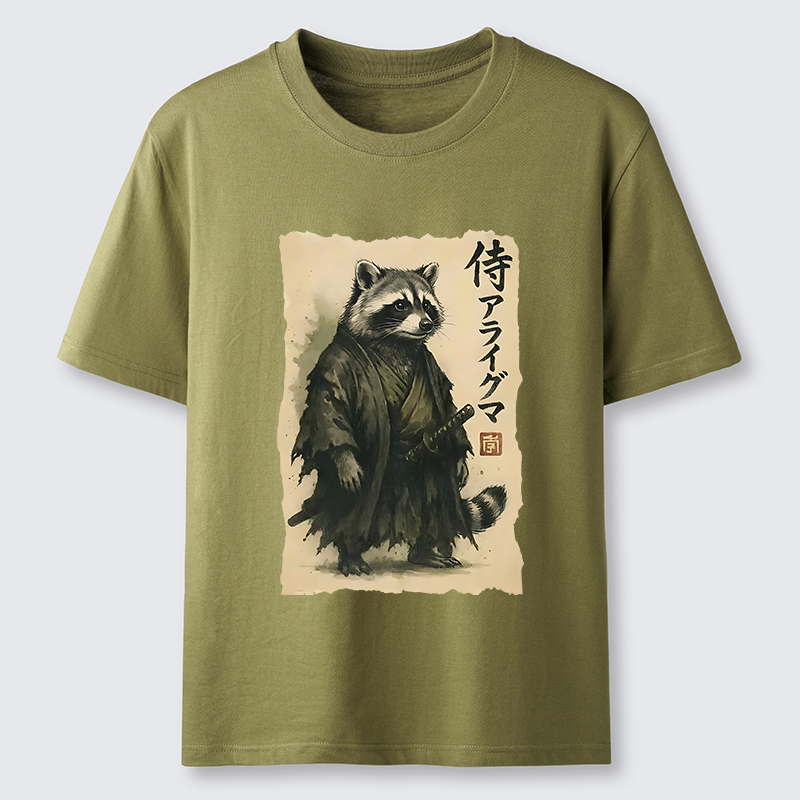Tokyo-Tiger Japanese Samurai Raccoon Art Classic T-Shirt