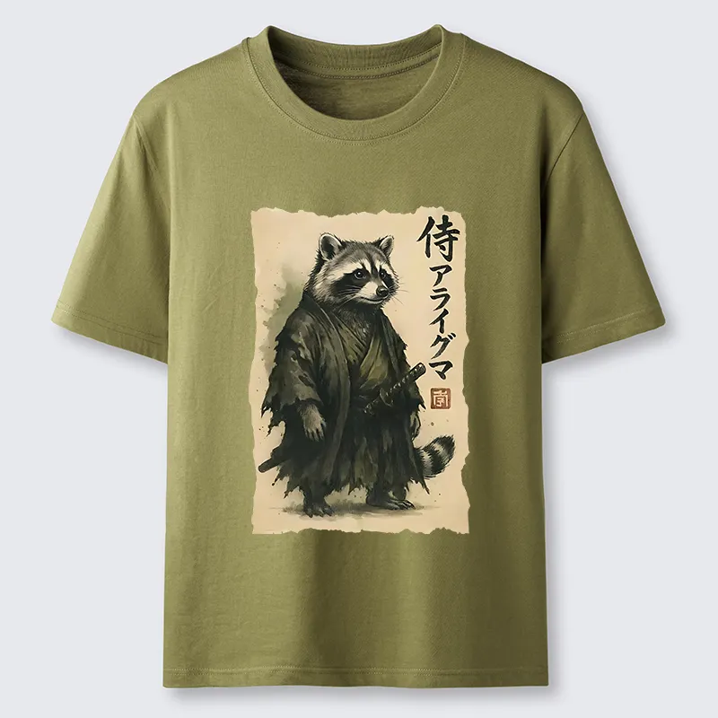 Tokyo-Tiger Japanese Samurai Raccoon Art Classic T-Shirt