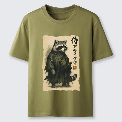 Tokyo-Tiger Japanese Samurai Raccoon Art Classic T-Shirt