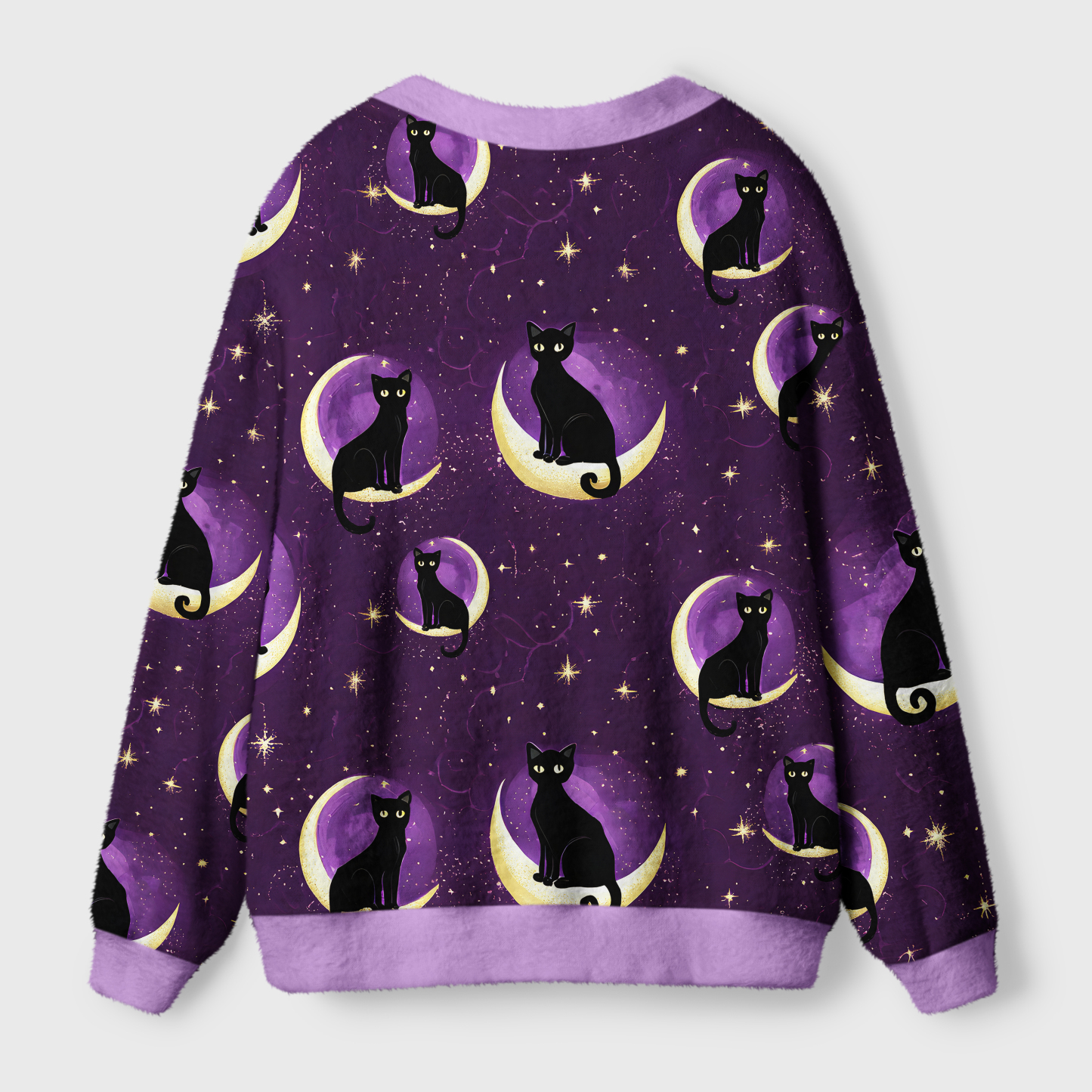 Tokyo-Tiger Moon And Cat Ugly Cardigan Sweater