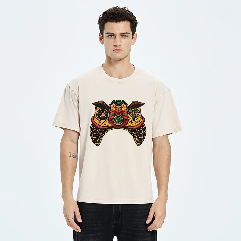 Tokyo-Tiger Ninja Gamepad Washed T-Shirt