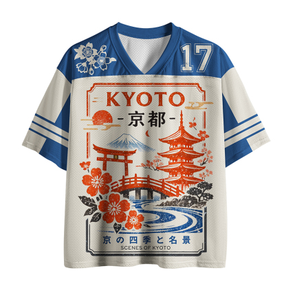 Tokyo-Tiger Scenes Of Kyoto Mesh Jersey