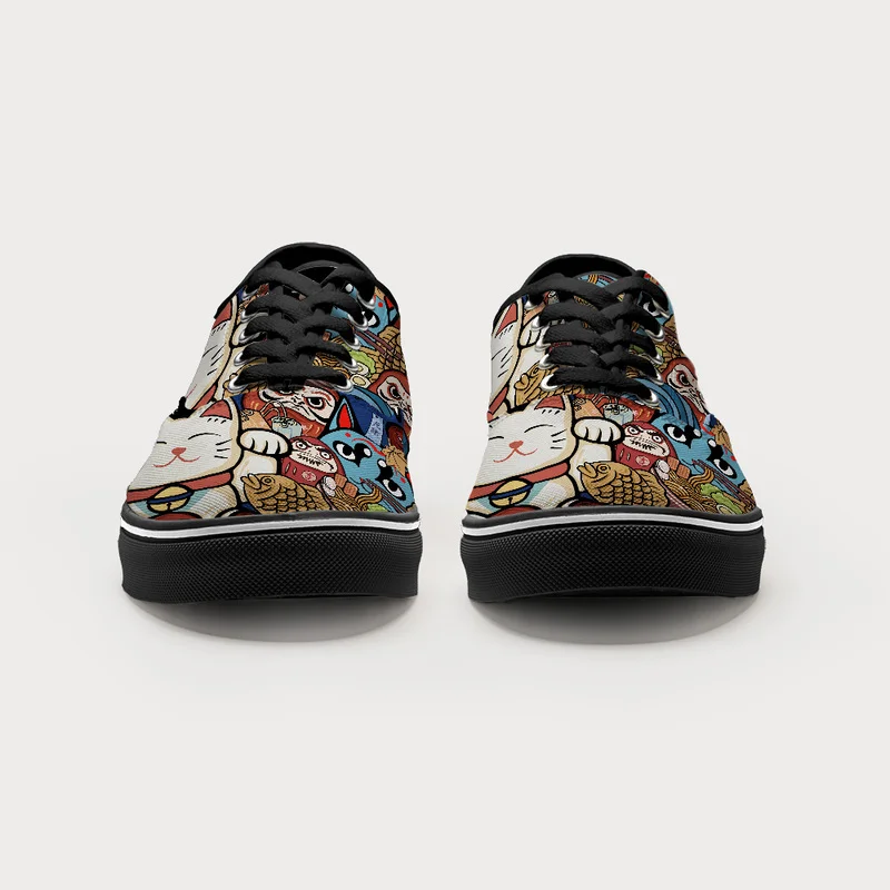 Tokyo-Tiger Traditional Japanese Elements Canvas Shoes