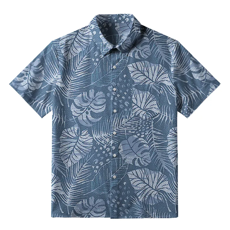 Tokyo-Tiger Jungle Leaf Button-up Shirt Sale