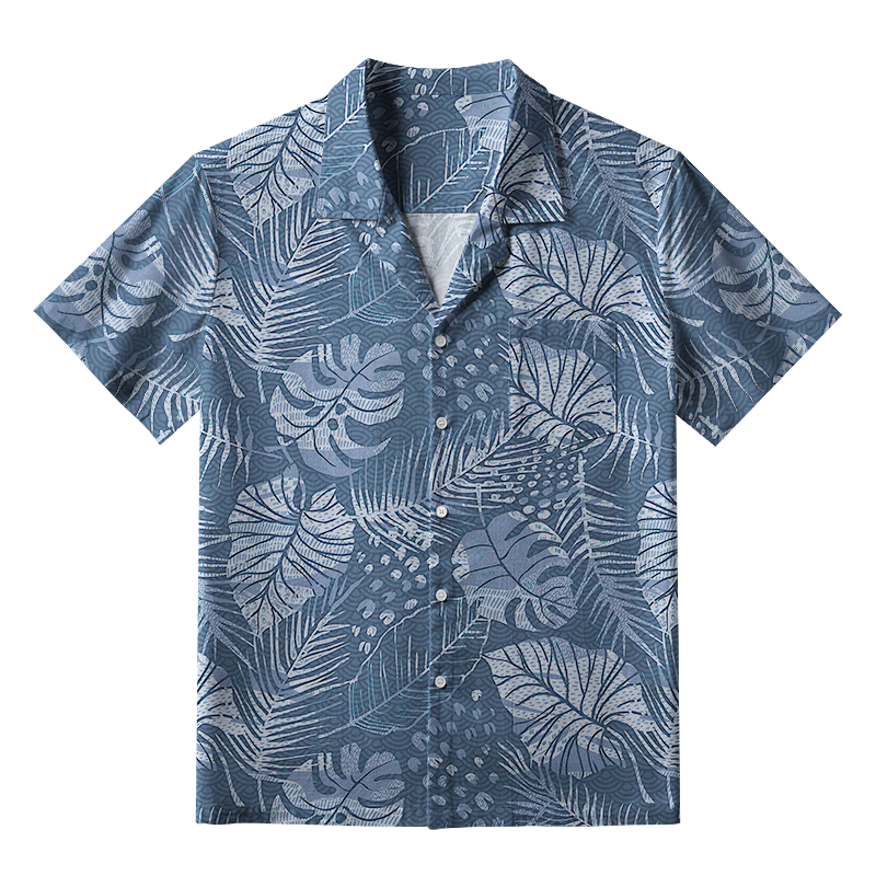 Tokyo-Tiger Jungle Leaf Aloha Hawaiian Shirt