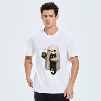 Tokyo-Tiger Ghost Cat Coffee Mood Classic T-Shirt