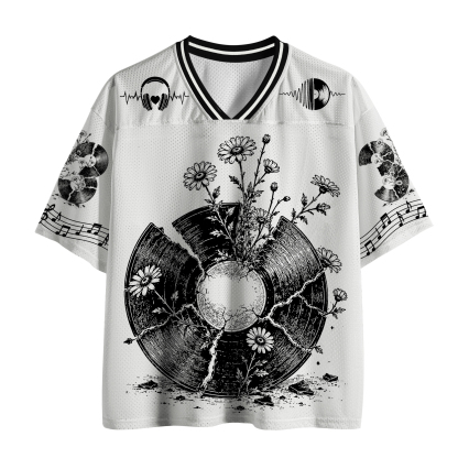 Tokyo-Tiger Cool Music Bloom Mesh Jersey