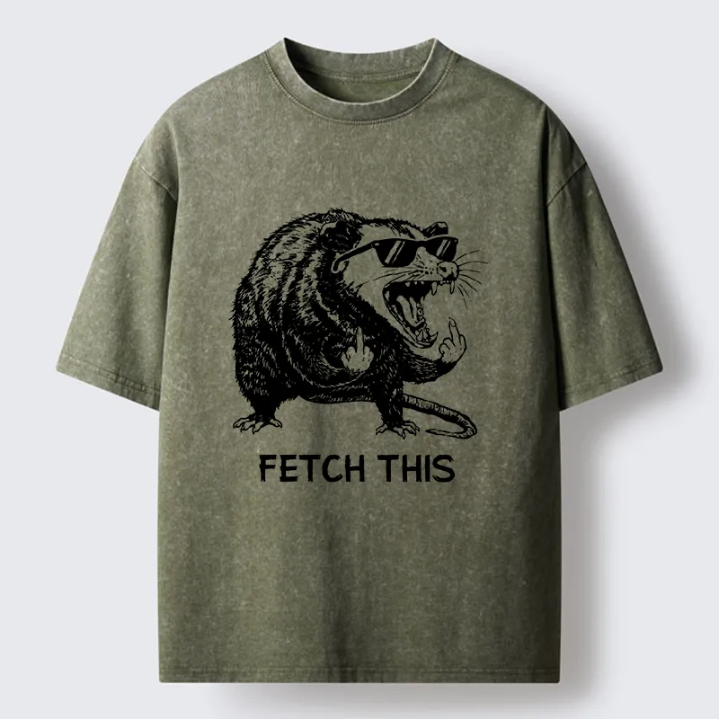Tokyo-Tiger Cool Opossum Funny Meme Washed T-Shirt